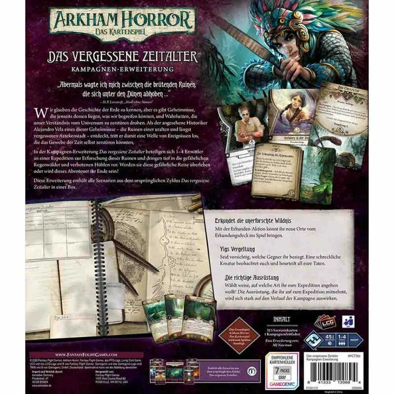 Fantasy Flight Games Arkham Horror LCG: Das Vergessene Zeitalter (Kampagnen-Erweiterung) (DE) – Bild 2