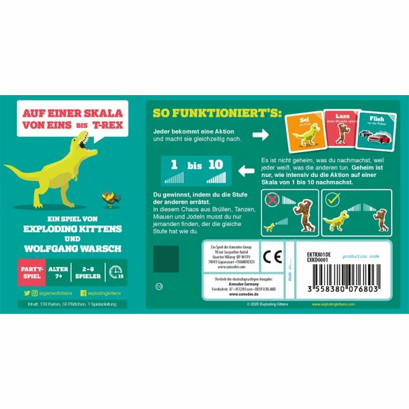 EXPLODING KITTENS Auf Einer Skala Von 1 Bis T-Rex (DE) – Bild 2
