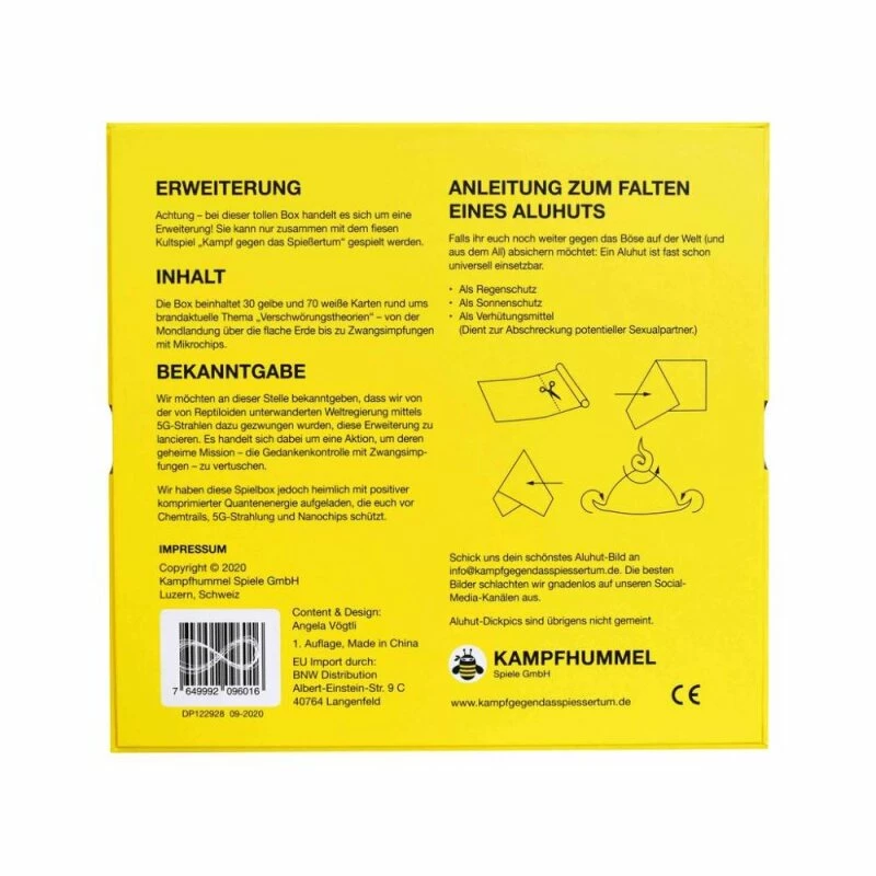 Kampf Gegen Das Spießertum - Aluhut Erweiterung (DE) – Bild 2