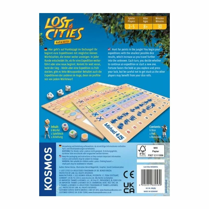 Lost Cities - Roll & Write (DE) – Bild 3