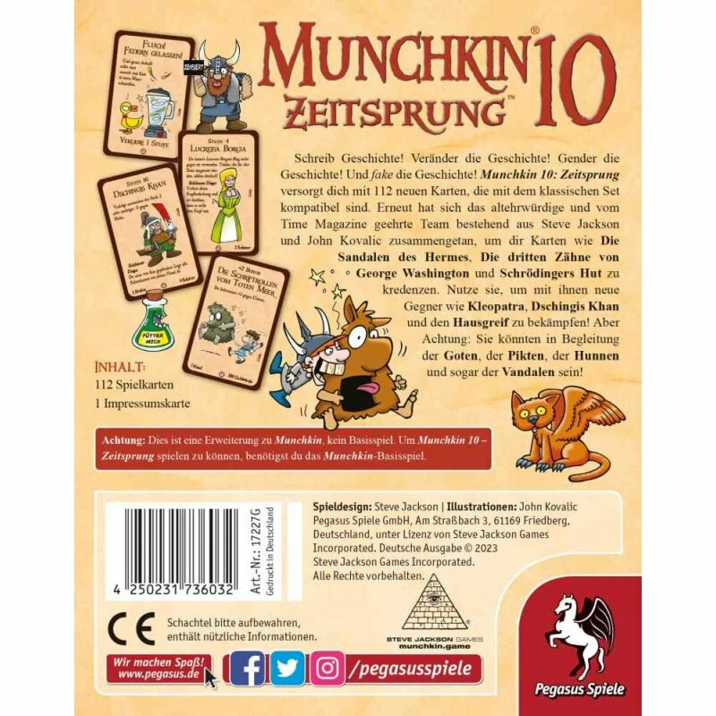 Pegasus Spiele Munchkin 10 - Zeitsprung (DE) – Bild 2