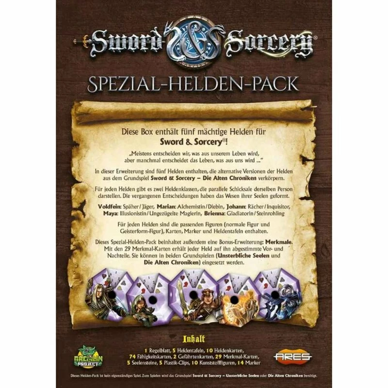Sword & Sorcery: Die Alten Chroniken – Alternative Helden & Geisterformen Spezial-Helden-Pack (DE) – Bild 2