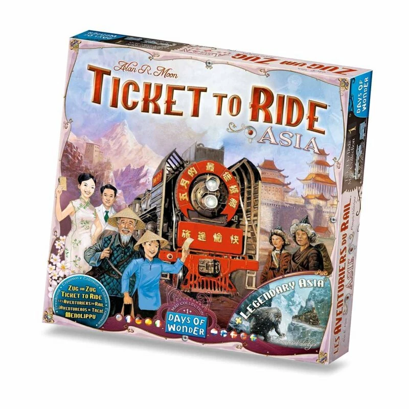 Days Of Wonder Zug Um Zug Spielplansammlung Asien (Multilingual)